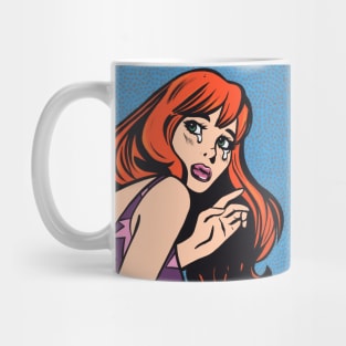 Ginger Crying Comic Girl Mug